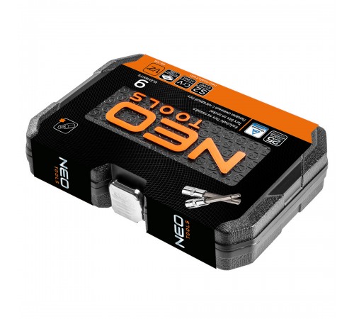 Набор головок с насадками Torx Neo Tools 08-708 100мм, 9 шт