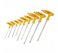 Ключі шестигранні Torx з Т-подібною ручкою, набір 9 шт.