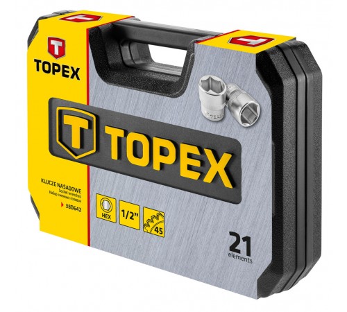 Набор инструментов Topex 38D642, 21 шт