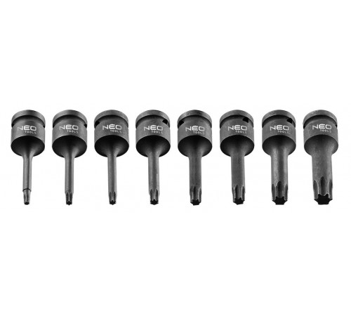 Набор ударных торцевых ключей Neo Tools 08-712 Torx, 1/2