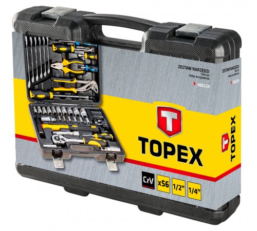 Набор инструментов Topex 38D224 56 шт.