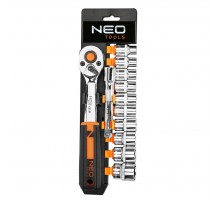 Набор головок торцевых с трещоткой Neo Tools 10-020  3/8