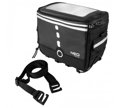 Велосумка Neo Tools 91-009 с отделением для смартфона, светоотражателями и ремнем