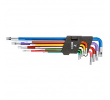 Ключі шестигранні Torx тип Т, T10-T50, набір 9 шт.