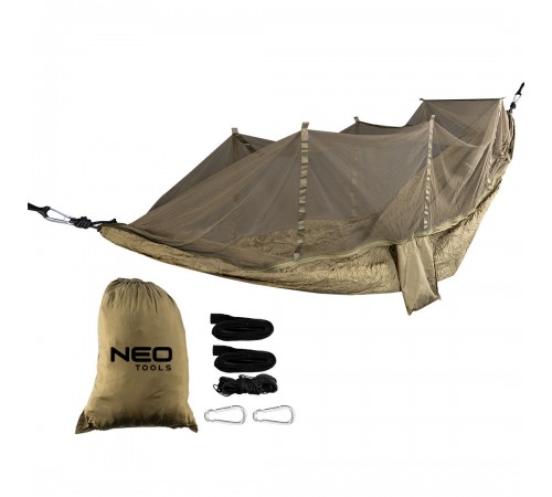 Гамак с москитной сеткой Neo Tools 63-123, 330x140 см, до 200 кг
