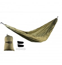Гамак Neo Tools 63-124, 330x140 см, нейлон, до 200 кг, зеленый.