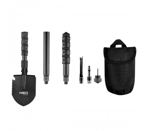 Многофункциональная туристическая лопата Neo Tools 63-122 8 в 1 с чехлом