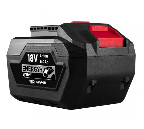 Акуумуляторная батарея Graphite 58G086 Energy+ 18 В, Li-Ion, 6,0 Ач.