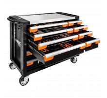 Тележка для инструментов Neo Tools PRO 84-225+G с 12 ящиками и набором профессиональных инструментов