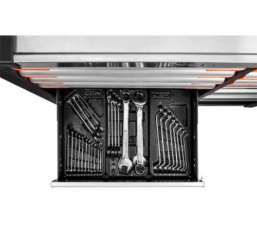 Тележка для инструментов Neo Tools PRO 84-225+G с 12 ящиками и набором профессиональных инструментов