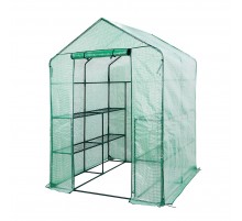 Теплица парник NEO 15-911 143x143x195 см, 4 полки, молния, защита растений от холода и осадков