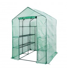 Теплица парник NEO 15-911 143x143x195 см, 4 полки, молния, защита растений от холода и осадков