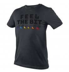 Футболка з принтом, FEEL THE BIT, розмір M