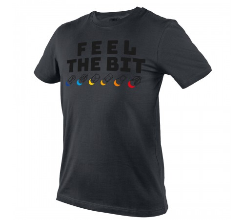 Футболка з принтом, FEEL THE BIT, розмір XXXL