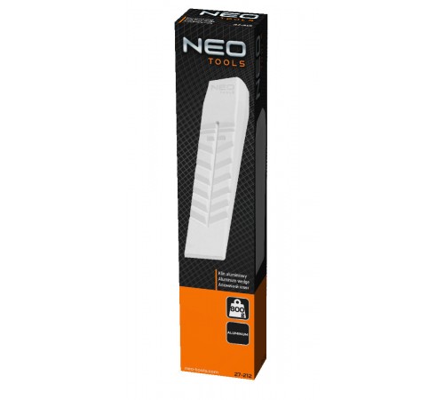 Алюминиевый клин NEO 27-212, 800 г – витой клин для раскалывания древесины