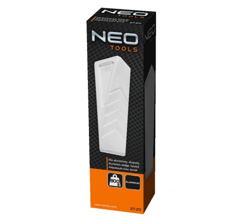 Алюминиевый клин NEO 27-211, 800 г – витой клин для раскалывания древесины