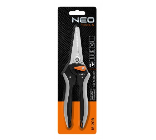 Универсальный секатор Neo Tools 210 мм, арт. 15-208 – для множества применений