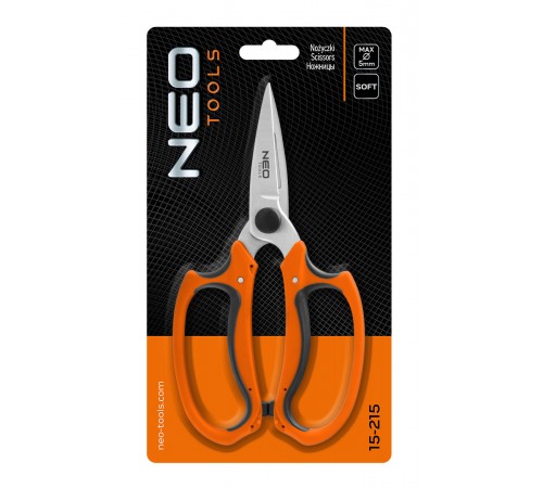 Садовые ножницы NEO TOOLS 185 мм, арт. 15-215 – для травы, лозы и букетов