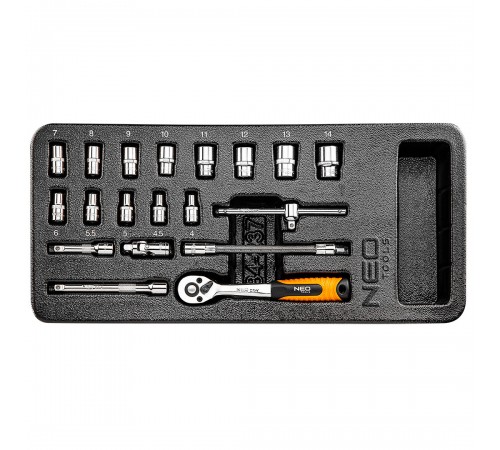 Тележка для инструментов Neo Tools 84-220+G c 7 ящиками ящиками и набором профессиональных инструментов