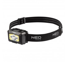 Налобный фонарь Neo Tools 99-073, COB LED, 250 лм, с датчиком движения, красный свет