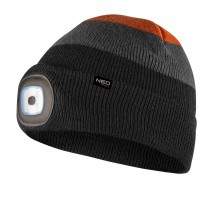Шапка Neo Tools 81-631 c фонариком