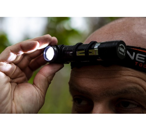 Налобный фонарь с зумом Neo Tools 99-026, CREE XML T6, 10 Вт, дальность 150 м