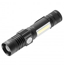 Ліхтар акумуляторний, алюмінієвий корпус 800lm 2в1 CREE T6 LED
