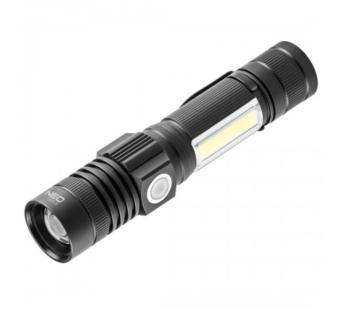 Ліхтар акумуляторний, алюмінієвий корпус 800lm 2в1 CREE T6 LED