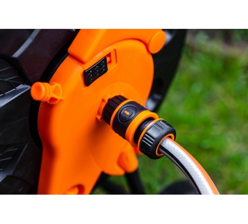 Тележка для садового шланга Neo Tools 15-793, складная ручка, для шланга до 60 м