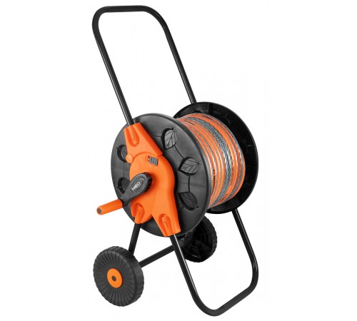 Тележка для садового шланга Neo Tools 15-793, складная ручка, для шланга до 60 м