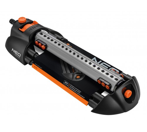 Осциллирующий дождеватель Neo Tools 15-772, 20 форсунок, площадь полива до 320 м²