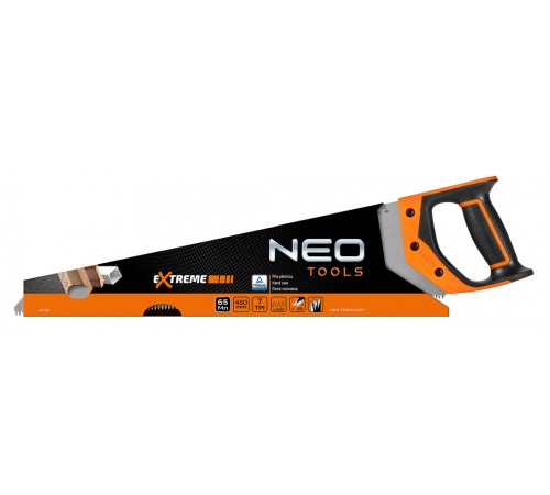 Пила NEO 41-136 для дерева, 450 мм, тройная заточка, индукционная закалка