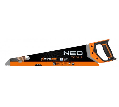 Ножовка NEO 41-141, 500 мм, 7 зубьев на дюйм, с градуировочной шкалой