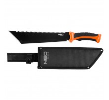 Мачете Neo Tools 63-117, 40 см, универсальный инструмент для выживания с пилой и чехлом