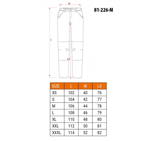 Рабочие брюки Neo Tools 81-226 Premium