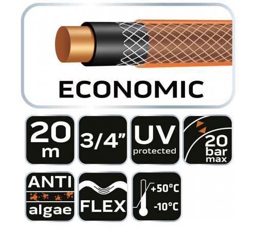 Шланг NEO Tools 15-803 Economic, диаметр 3/4