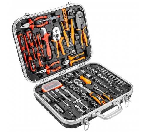 Чемодан электрика Neo Tools 01-310, 108 предметов
