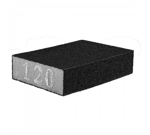 Губка наждачна, 70 x 25 x 100 мм, K120