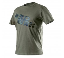 Футболка робоча CAMO, оливкова з надрукованою символікою, розмір S