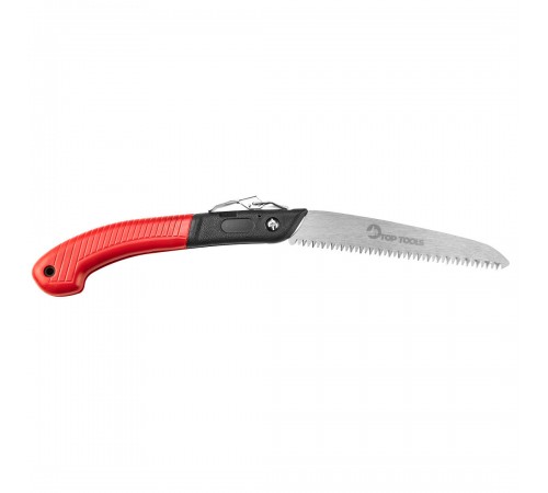 Пила для сада TOOP TOOLS 180 мм (арт. 10A750), компактный складной инструмент.