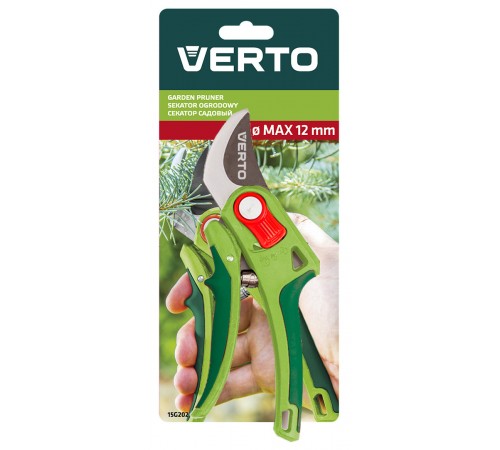 Универсальный садовый секатор VERTO, арт. 15G202 – для веток и кустарников