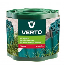 Садовый бордюр VERTO 15G510, 9 м, 10 см, защита грядок и клумб, гибкий пластик