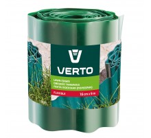 Бордюрная лента VERTO 15G511, 9 м х 15 см, зеленая, защита клумб