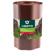 Бордюр для газонов VERTO 15G515, 9 м x 20 см, пластиковый, коричневый