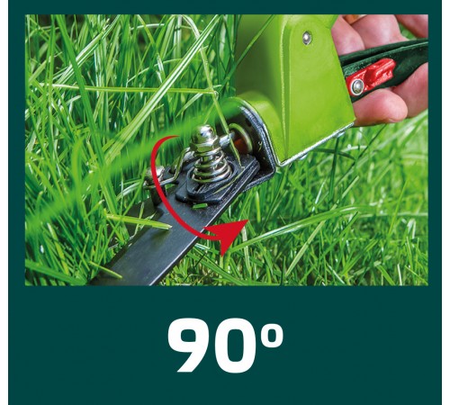 Ножницы для газона VERTO 15G301, с тефлоновым покрытием и поворотом на 90°.