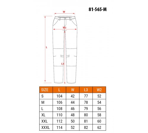Утепленные рабочие брюки Neo Tools 81-565-L