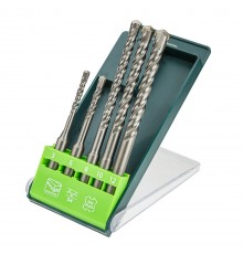 Свердло по бетону SDS Plus, 5, 6 x 110 mm + 8, 10, 12 x 160 мм, x 5 шт.