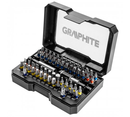 Набор сменных бит Graphite 56H600 для шуруповерта, универсальный комплект