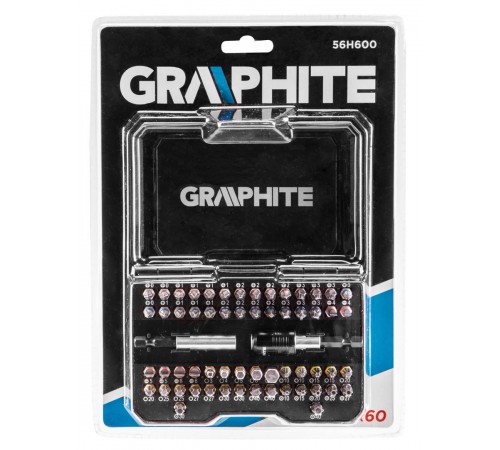 Набор сменных бит Graphite 56H600 для шуруповерта, универсальный комплект