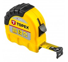 Измерительная рулетка Topex 27C305, 5 м с блокировкой сматывания и эргономичным корпусом